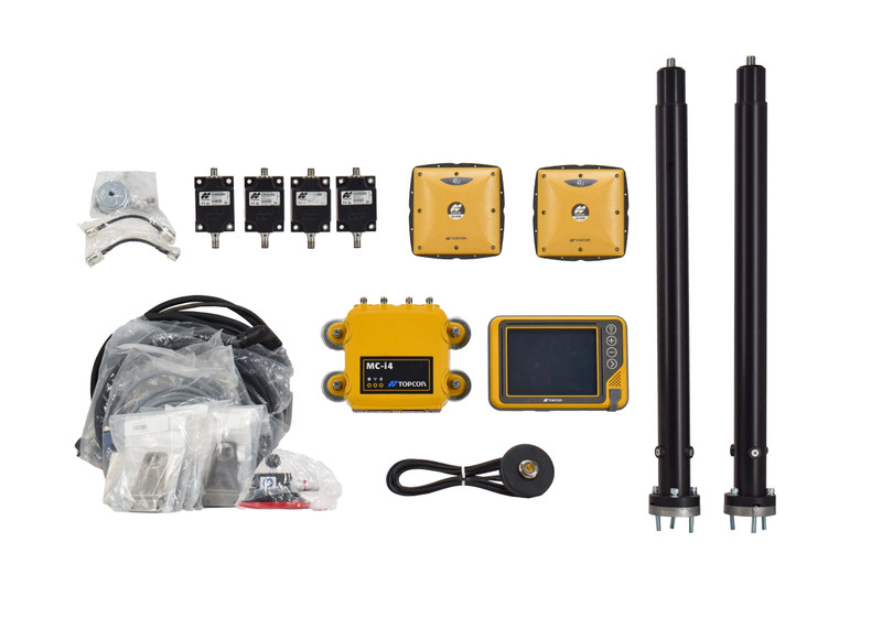 MONTHLY RENTAL: Topcon X-53i Excavator GPS Control Kit w/ GX-55 Dual UHF II MC-i4 & Wiring