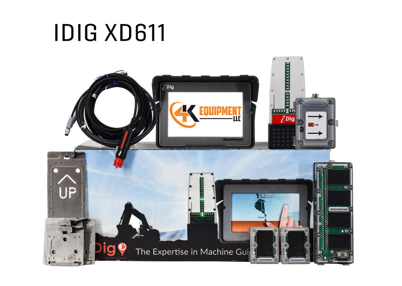 XD611 iDig Touch 2D Excavator Grade Control Kit