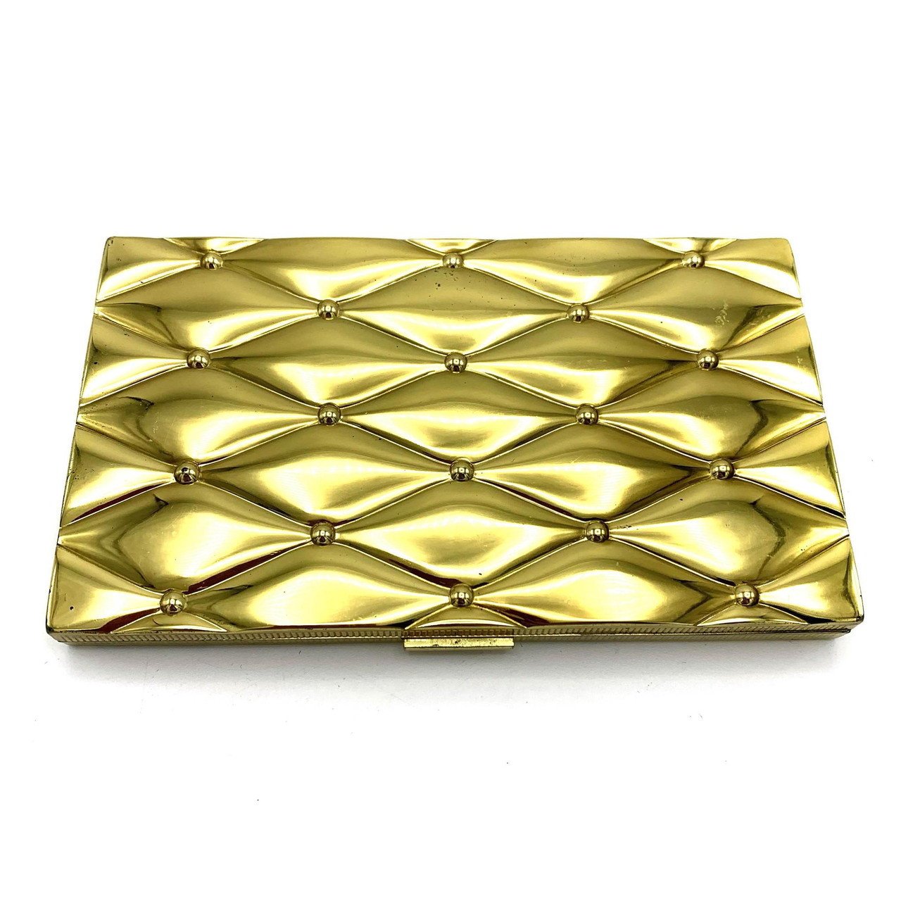 Cigarette Case Metal - Slide to Fit with Porthole - Florentine