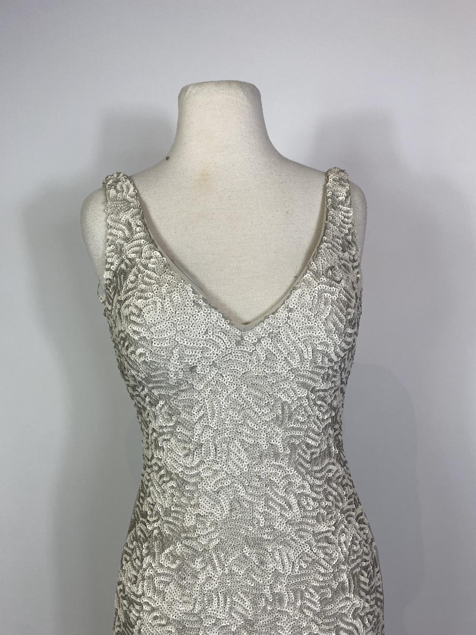 Ralph Lauren Silver Shimmer Formal Long Dress - New with Tags - clothing &  accessories - by owner - apparel sale -...