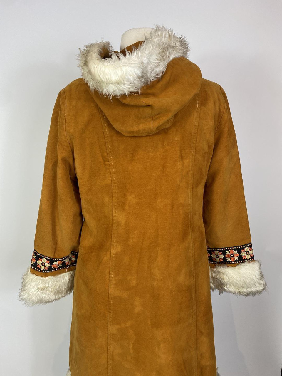 Fur Trim Tapestry Coat 