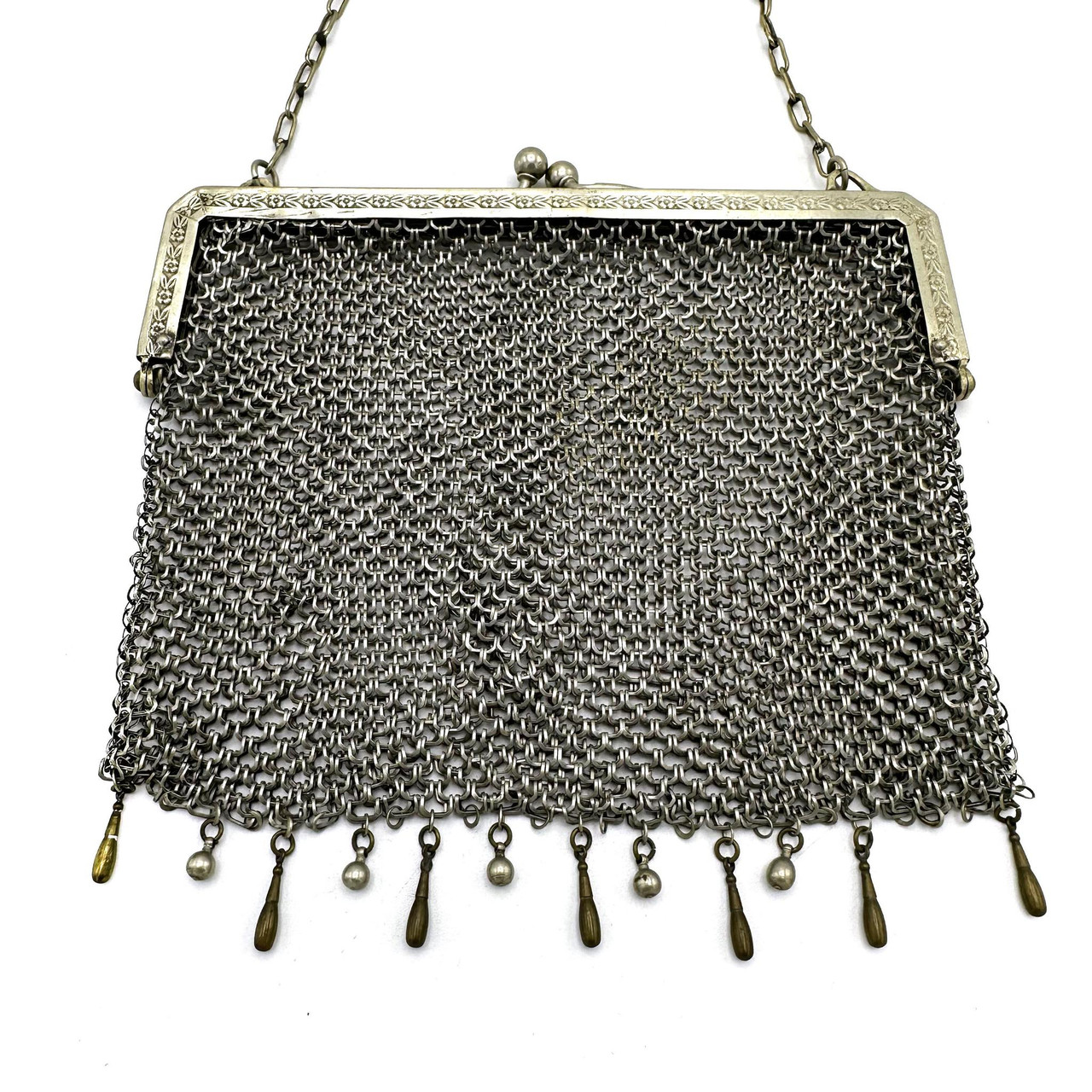 Buy Circa Early 1910s WHS Co. German Silver Mesh Handbag Online in India -  Etsy