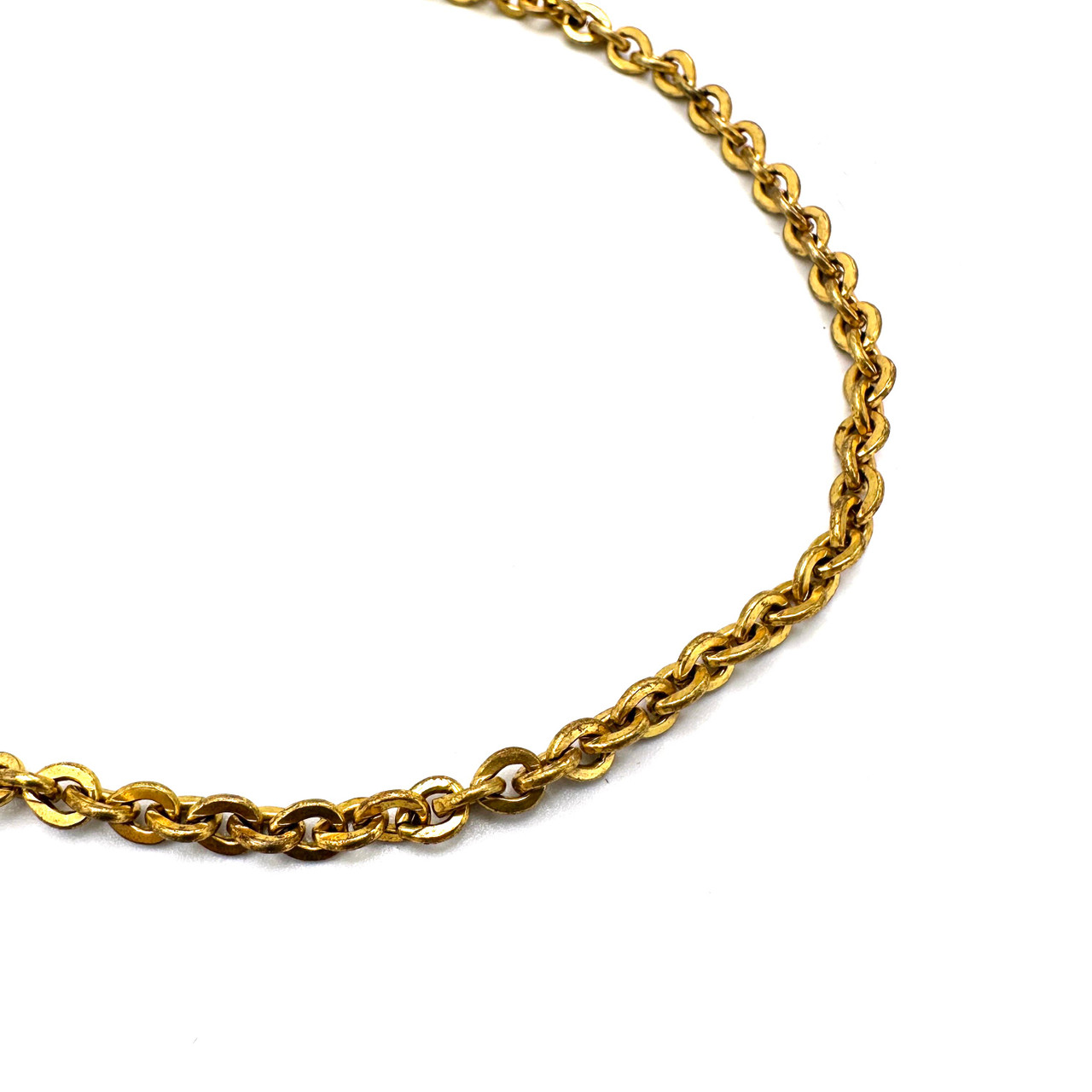 1950s - 60s MIRIAM HASKELL Golden Link Chain Necklace
