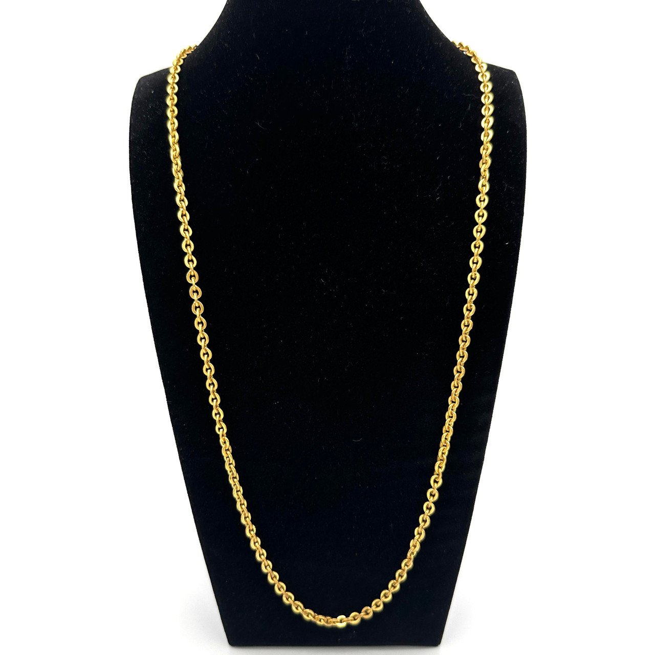 1950s - 60s MIRIAM HASKELL Golden Link Chain Necklace