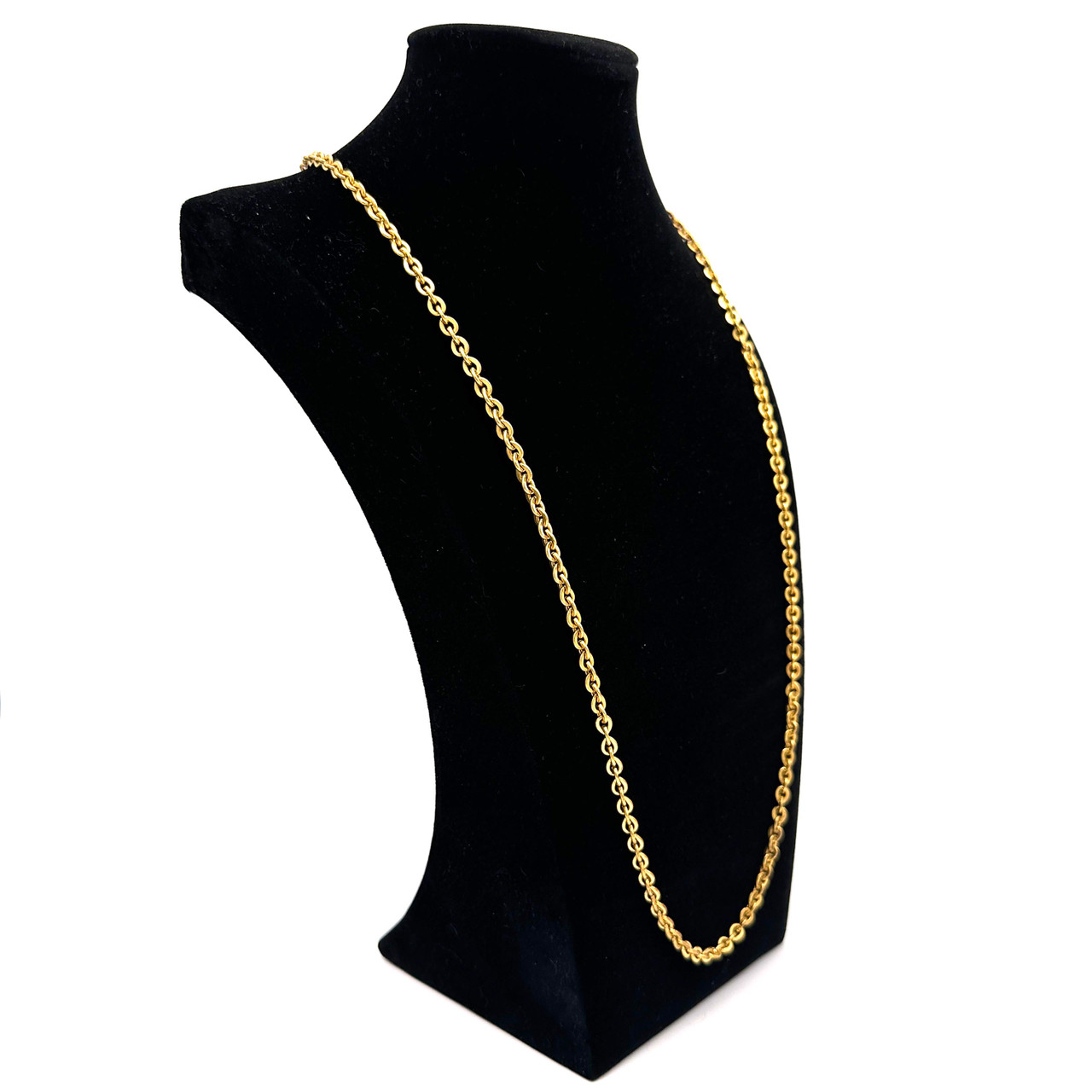 1950s - 60s MIRIAM HASKELL Golden Link Chain Necklace