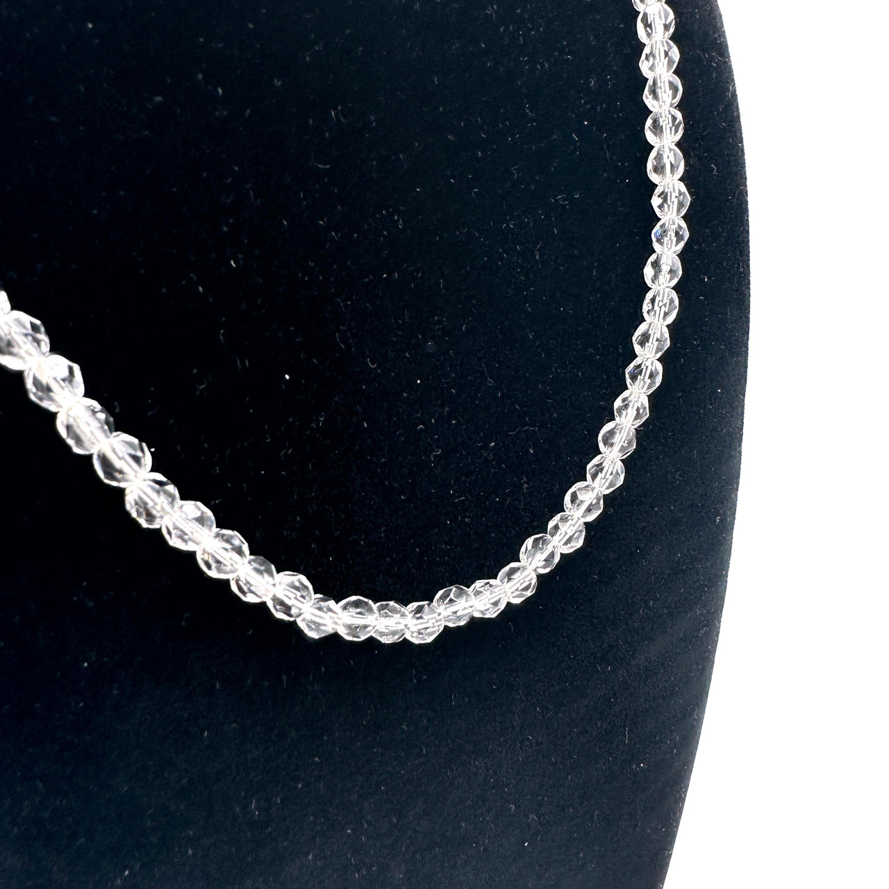 石*司様 【遺品・生前整理品】、GIVENCHYsilver925、NR他 1990s GIVENCHY Clear Crystal Beaded Glass Necklace