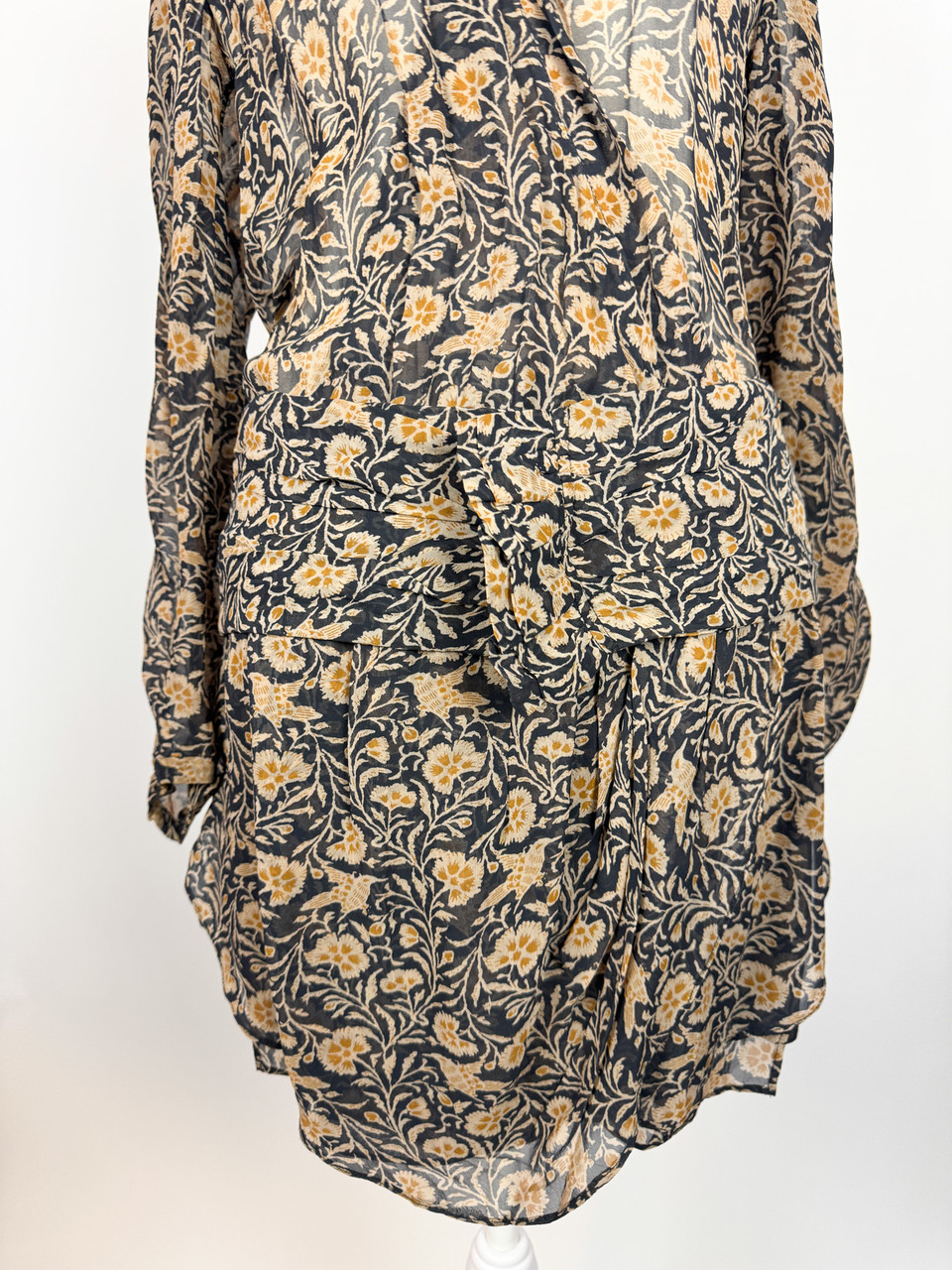 Y2K Isabel Marant Etoile Blue Floral Cutout Dress