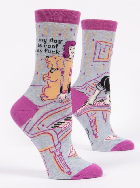 My Dog Is Cool As Fuck Women's Crew Socks