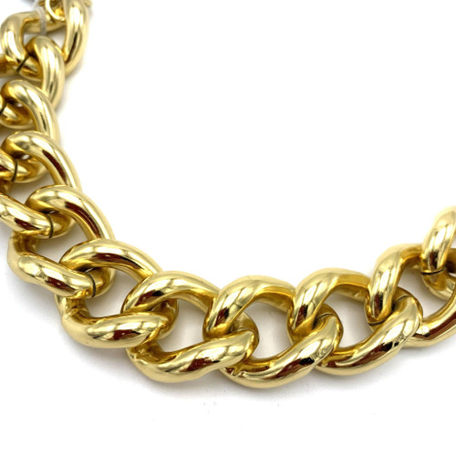 1980s -90s CHRISTIAN DIOR Jumbo Chain Bracelet 1980s -90s CHRISTIAN DIOR Jumbo Chain Bracelet