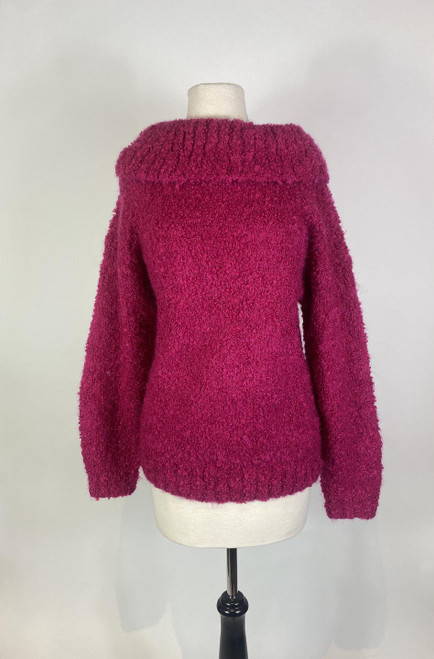 1980s - 1990s PIERRE CARDIN Mohair Fuchsia Sweater