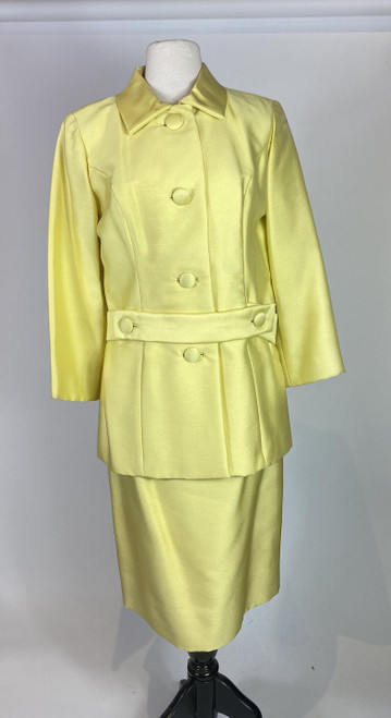 1960s Lillie Rubin Silk Skirt Suit