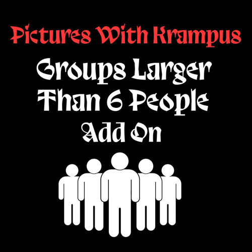 Pictures With Krampus 2022 - Groups Larger Than 6 People