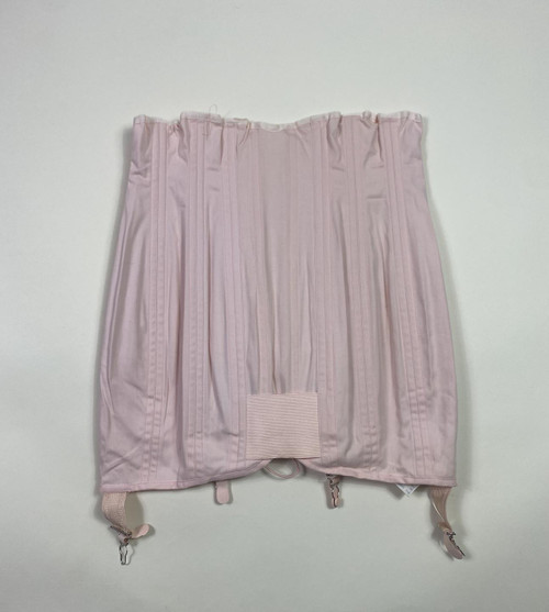 1940s - 1950s Pink Girdle Shapewear Skirt with Boning