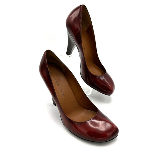 Y2K Marc By Marc Jacobs Red Patent Leather Angled Toe Pumps