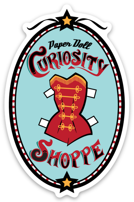Paper Doll Curiosity Shoppe Sticker