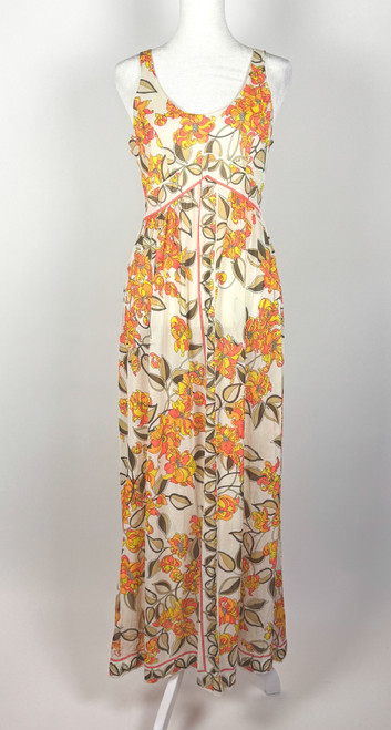 1960s - 1970s Emilio Pucci Printed Maxi Slip Dress