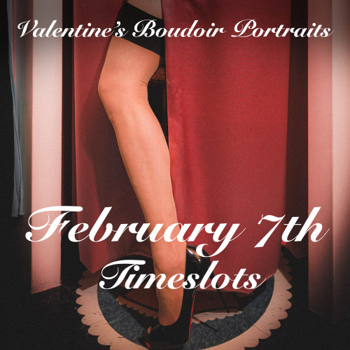 Pink Room Valentine's Boudoir Portraits - February 7th Time Slots