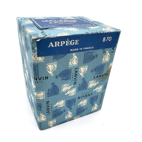 1950s - 60s LANVIN Paris Arpege Extrait Perfume New SEALED In Box Number 870