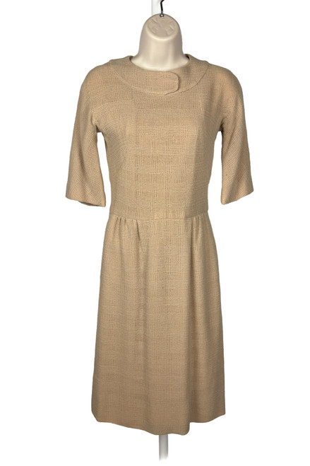 1940s - 1950s  Fred A. Block Wool Dress