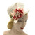 1960s Cherry & Webb Flower Front Detail Straw Hat