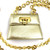1980s-90s SALVATORE FERRAGAMO RARE Gold Metallic Mini Chain Purse Belt