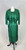 1950s -1960s Saks Fifth Avenue Green Silk Dress & Jacket Set
