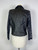 1980s Chia Lace Sleeve Leather Jacket