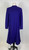 1980s Pauline Trigere Wool Drop Waist Silk Lined Dress