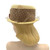 1960s Jean Marlow Double Bow Detail Veiled Mini Top Hat