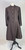 1960s Abe Schrader Brown Wool Rhinestone Dress & Coat Set