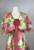 1960s - 1970s Pink Floral Print Chiffon Dress