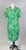 1960s Green Jumbo Floral Dress