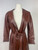 1970s PBD Red Brown Leather Hooded Jacket