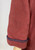 1990s Burgundy Red Blanket Stitch Fleece Coat