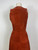1970s Orange Suede Leather Vest and Skirt 2 pc. Set