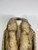 1970s Penny Lane Coat - Beige Geometric Print Shearling Fur Trim