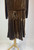 1920s Brown Silk Velvet Drop Waist Dress