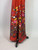 1970s Red Jumbo Floral Printed Maxi Dress