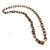 1960s CHANEL Archimede Seguso Brown Murano Glass Chain Necklace