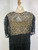 1920s Cream Silk Blace Lace Rhinestone Dress