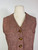 1920s Red Wool Tweed Jacket and Vest Two Piece Set