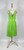 1960s Bright Green Silk Chiffon Sequin Party Dress