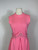 1960s Pink Wool Blend Mod Rhinestone Dress