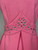 1960s Pink Wool Blend Mod Rhinestone Dress