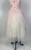 1950s Cream and Pink Glitter and Pearl Tulle Strapless Party Dress