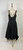 1950s Black Cotton Swing Dress with Silk Bow Trim