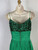 1950s - 1960s Green Sequin Taffeta Party Dress