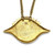 1970s Alva Museum Replicas Jumbo Eye Shaped Brass Chain Pendant