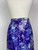 1970s Purple Tie Dye Leather Midi Skirt