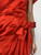 1980s Arnold Scaasi Red Dutchess Satin Draped Gown